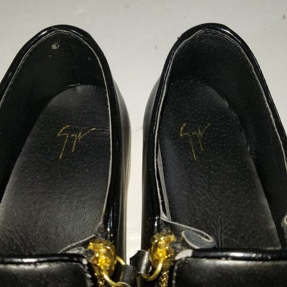 Giuseppe Zanotti Men Logo Double Zip Loafers Sz 45 main image 9